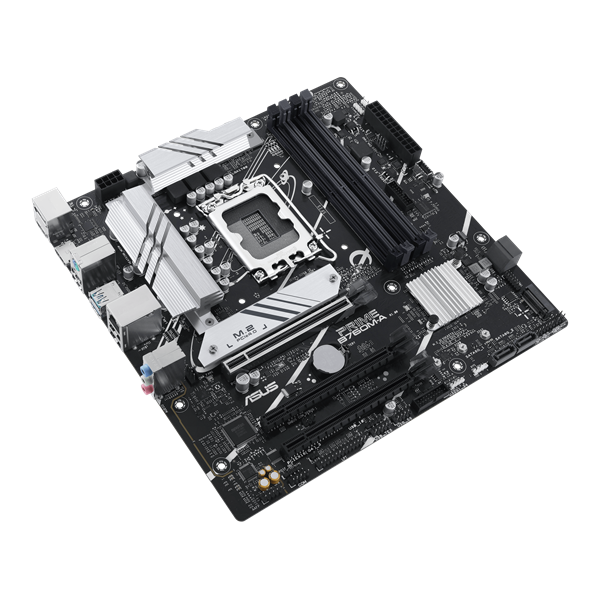 Фото ASUS PRIME B760M-A-CSM, LGA1700, B760, 4*DDR5, 4*SATA, 2*M.2, 2*USB 3.2, 4*USB 2.0, 3*PCIx16, DP+2*HDMI, mATX; 90MB1EK0-M1EAYC