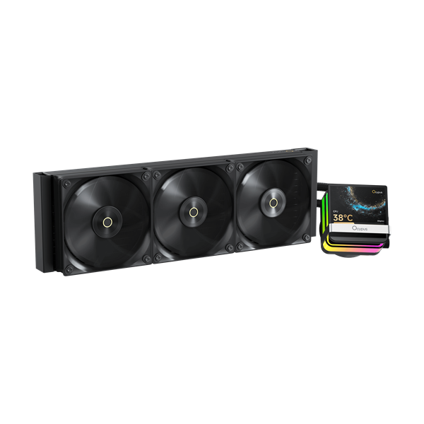 Ocypus Sigma L36 PRO BK, 360mm, LCD Pump, 3x120mm FDB fans, LGA115X/1200/1700/18XX, AM4/AM5