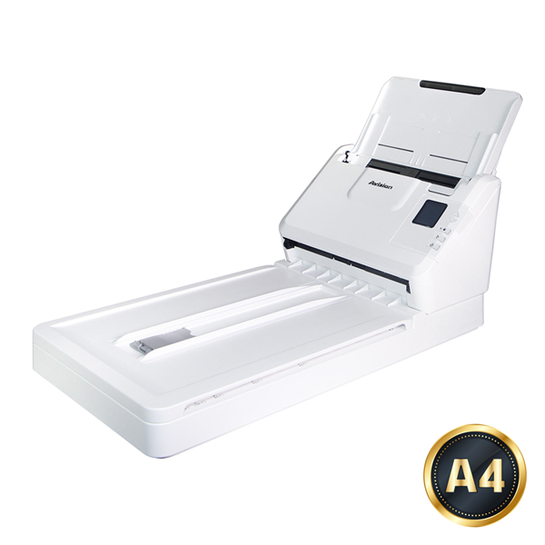 Avision AD340GFN, протяжный с планшетом А4, 40 стр/мин, ДАПД 50 листов, USB3.2, USB-Host, Ethernet (000-1009-02G)