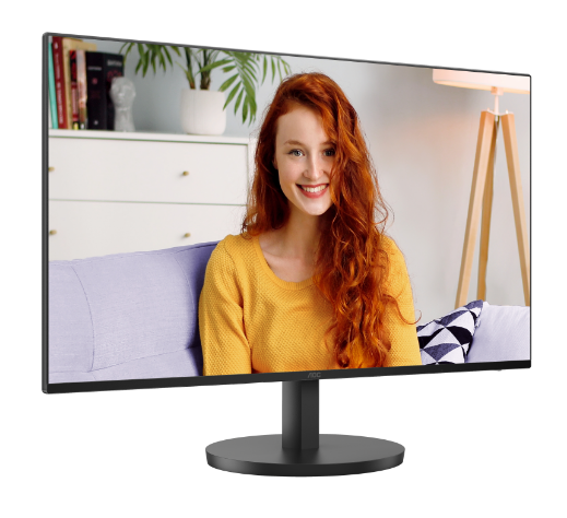 Фото 27" AOC 1920x1080 WLED 16:9 IPS 250cd, 1300:1, 20M:1, 4ms, 178°/178°, VGA, HDMI, 100Hz, Speakers, Tilt, VESA, Internal, Black, 3y