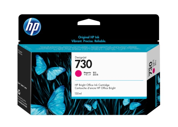 Cartridge HP 730 для DesignJet T1600/T1700/T2600, 130 мл, пурпурный