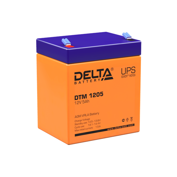 Delta Аккумуляторная батарея для ИБП DTM 1205 (12V / 5Ah) (4614010050006)