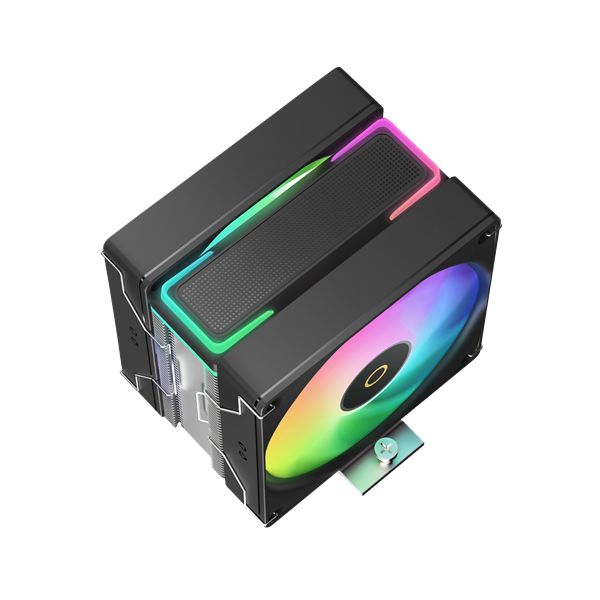 Фото Ocypus Delta A40 SE BK Dual Fan ARGB, 2x120mm ARGB FAN, Top ARGB Panel, 4 HEAT PIPES, 4-PIN PWM, 800-1800 RPM, 31DBA, HYDRO BEARING, LGA115X/1200/1700/18XX, AM4/AM5