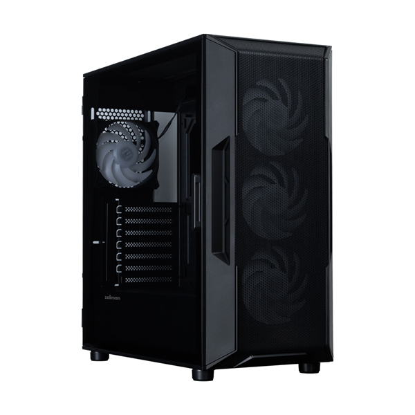 ZALMAN I3 NEO ARGB V2 BLACK, ATX, BLACK, FRONT MESH, WINDOW, 2x3.5", 3x2.5", 1xUSB2.0, 2xUSB3.0, 1xUSB Type-C, FRONT 3x120mm ARGB, REAR 1x120mm ARGB