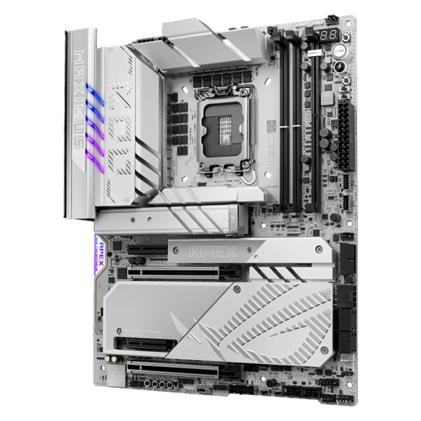 Фото ASUS ROG MAXIMUS Z890 APEX, LGA1851, Z890, 2*DDR5, 4*SATA, 6*M.2, 8*USB 3.2, Type-C, 2*PCIx16, 2*PCIx4, 2*Thunderbolt™ 4, ATX; 90MB1IP0-M0EAY0