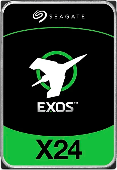 Seagate Exos X24 HDD 3.5" SATA 12Tb, 7200 rpm, 512Mb buffer, 512e/4kn, CMR, ST12000NM002H, 1 year