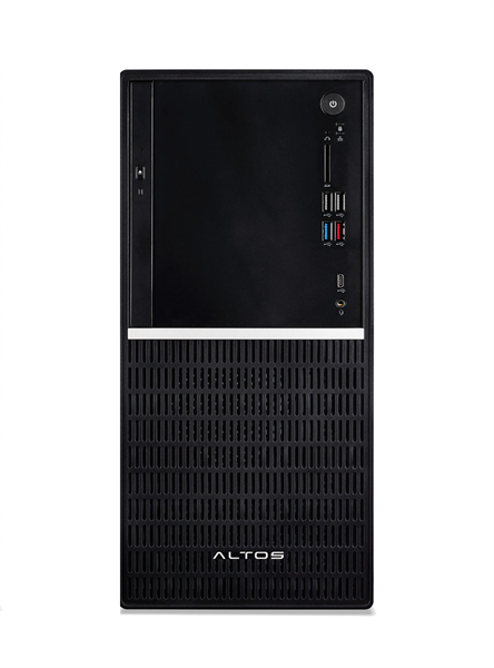 Altos P10 F10 SE [20L] Tower 750W 80+Gold Intel Core Ultra 7 265, 32GB (2x16) DDR5-5600 UDIMM, 512GB M.2 NVME, nVidia RTX A1000 8GB 4x mDP, Gigabit LAN, No WLAN, Corded USB KB/Mouse, No OS, 3YR