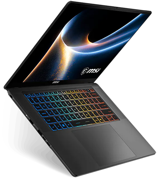 Фото MSI Stealth 16 AI+ B3WI Core 9 386H 16" 16:10 QHD+ (2560 x 1600) OLED, 240hz,DDR5 32GB (16GB*2),1TB SSD,NV RTX 5080 (GDDR7 16GB),99Whr,2.1kg,2y,Win11Home,Black