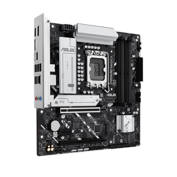 Фото ASUS PRIME B860M-A-CSM, LGA1851, B860, 4*DDR5, 4*SATA, 2*M.2, 2*USB 3.2, 4*USB 2.0, Type-C, 2*PCIx16, 1*PCIx1, 2*DP+HDMI, mATX; 90MB1K00-M0EAYC