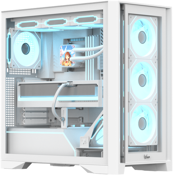 Фото Formula V Line Air Power G8 White, ATX, Dual Front Panels, TYPE-C*1, USB3.0*1