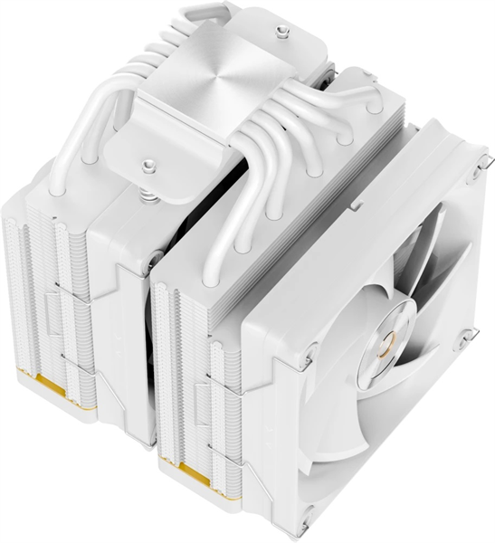 Фото Ocypus Iota A62 WH, 2x120mm FAN, Display Panel, 6 HEAT PIPES, 4-PIN PWM, 500-2000 RPM, 29DBA, FDB, LGA115X/1200/1700/18XX, AM4/AM5