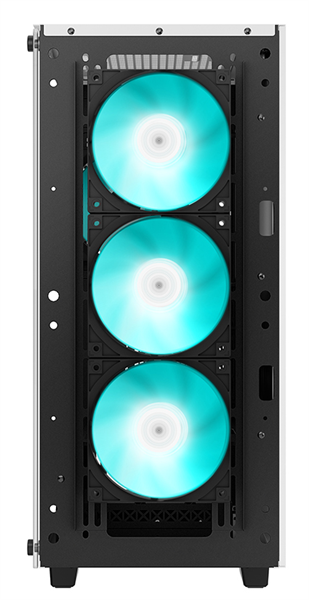Фото Deepcool CC560 WH V2 без БП, боковое окно (закаленное стекло), 3x120мм LED вентилятор спереди и 1x120мм LED вентилятор сзади, белый, ATX (R-CC560-WHGAA4-G-2)