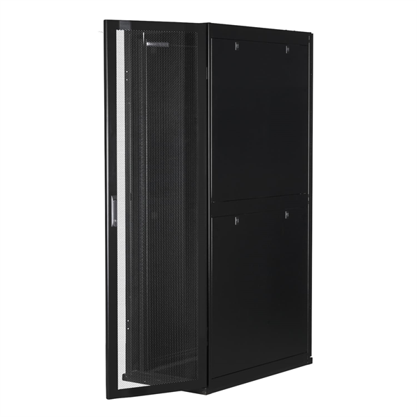 Фото SMARTWATT Серверный шкаф Rack S-Series 42U 600x1070мм, двери с перфорацией, боковые панели 4шт и ролики в комплекте, черный (4512020620015)