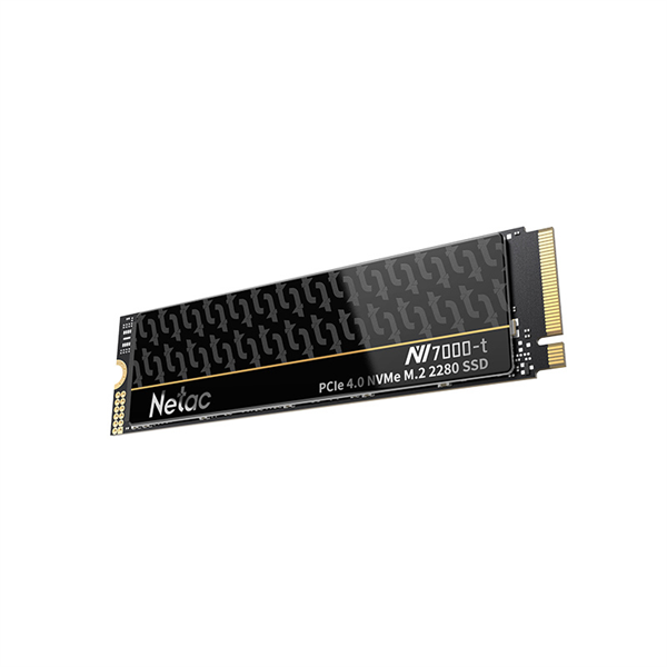 Фото Netac SSD NV7000-t 1TB PCIe 4 x4 M.2 2280 NVMe 3D NAND, R/W up to 7300/6600MB/s, OPS(R4K) 1000K/700K, TBW 640TB, slim heatspreader, 5y wty