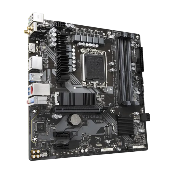 Фото GIGABYTE B760M DS3H AX DDR4, LGA1700, B760, 4*DDR4, 4*SATA, 2*M.2, 3*USB 3.2, 2*USB 2.0, Type-C, 1*PCIx16, 2*PCIx1, HDMI+2*DP, mATX