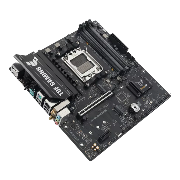 Фото ASUS TUF GAMING A620AM-PLUS WIFI, AM5, A620A, 4*DDR5, 4*SATA, 2*M.2, 2*USB 3.2, 4*USB 2.0, 1*PCIx16, 1*PCIx1, 2*DP+HDMI, mATX; 90MB1MZ0-M0EAY0