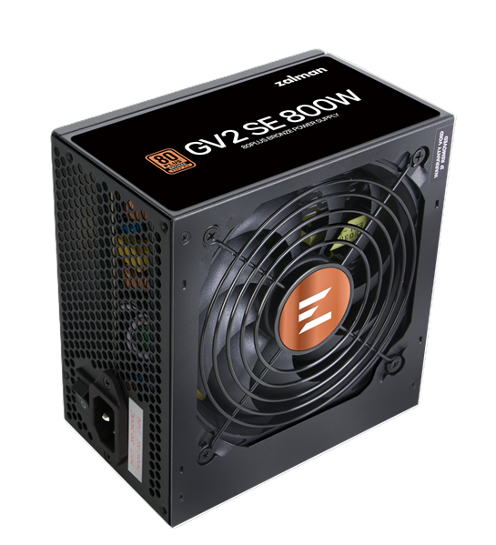 Фото Zalman ZM800-GV2SE, 800W, ATX12V v2.52, APFC, 12cm Fan, 80+ Bronze, Retail