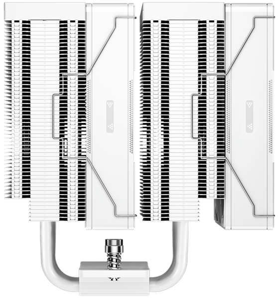 Фото PCCooler RZ620 WH, 2x120mm FAN, 6 HEAT PIPES, 4-PIN PWM, 500-2200 RPM, 32 DBA, FDB BEARING, LGA 1851/1700/1200/115X, AMD AM5/AM4