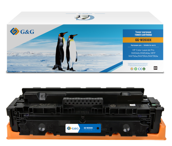 Картридж G&G GG-W2030X 415X черный (7500стр.) для HP LJ M454/MFP M479