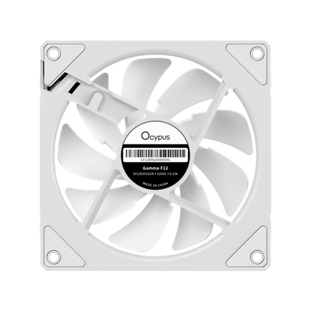 Фото Ocypus Gamma F12 WH ARGB, 120x120x25mm, 4-PIN PWM, 800-1600 RPM, 31 DBA MAX, HYDRO BEARING