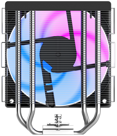 Фото ID-COOLING SE-214-XT V2 LGA1851/1700/1200/115X/AM5/AM4 (16шт/кор, TDP 200W, PWM, 4 тепл.трубки прямого контакта, FAN 120mm, Random Spectrum Lighting) RET