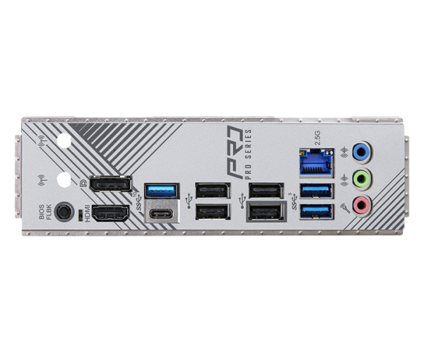 Фото ASROCK B650M PRO RS, AM5, B650, 4*DDR5, 4*SATA, 3*M.2, 3*USB 3.2, 4*USB 2.0, Type-C, 2*PCIx16, 1*M.2 (Key E), HDMI+DP, mATX