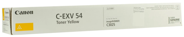 Canon C-EXV54 Yellow for iR C3025/C3025i/C3125i (8 500 pgs.)