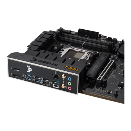 Фото ASUS TUF GAMING B650-E WIFI, AM5, B650, 4*DDR5, 4*SATA, 3*M.2, 4*USB 3.2, 3*USB 2.0, Type-C, 3*PCIx16, 1*PCIx1, DP+HDMI, ATX; 90MB1GT0-M0EAY0
