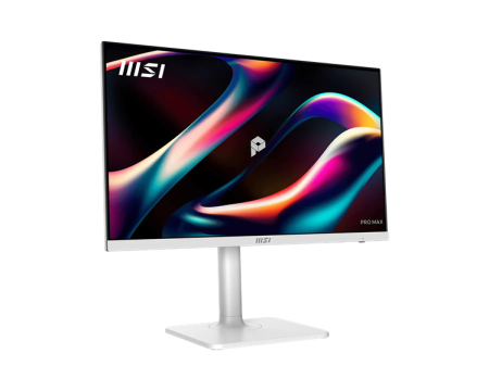 Фото MSI PRO MAX 241PHW E14 23,8" 16:9 FHD(1920x1080) IPS Flat,4ms(GTG),1500:1,100M:1,300nit,HDMI,DP,2xUSB Type-A,USB Type-B,USB Type-C,Speaker,Tilt,Swivel,Height,Pivot,144Hz,White,1y w-ty