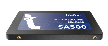 Фото Netac SSD SA500 256GB 2.5 SATAIII 3D NAND, R/W up to 520/450MB/s, TBW 120TB, 3y wty