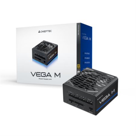 Фото Chieftec Vega M PPG-750-C (ATX 3.1, 750W, 80 PLUS GOLD, Active PFC, 135mm fan, Gen5 PCIe, Full Cable Management) Retail