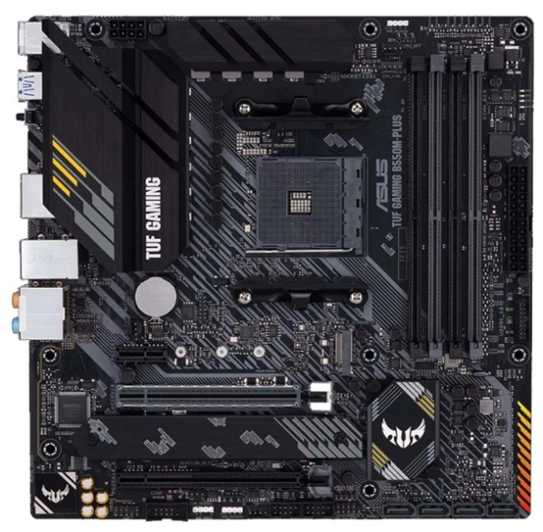 ASUS TUF GAMING B550M-PLUS, Socket AM4, B550, 4*DDR4, HDMI+DP, CrossFireX, SATA3 + RAID, Audio, 2,5Gb LAN, USB 3.2*8, USB 2.0*6, COM*1 header (w/o cable) mATX ; 90MB14A0-M0EAY0