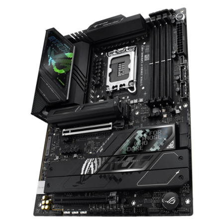 Фото ASUS ROG STRIX Z890-F GAMING WIFI, LGA1851, Z890, 4*DDR5, 4*SATA, 5*M.2, 8*USB 3.2, 2*Type-C, 2*PCIx16, 2*Thunderbolt™ 4, HDMI+DP, ATX; 90MB1I40-M0EAY0