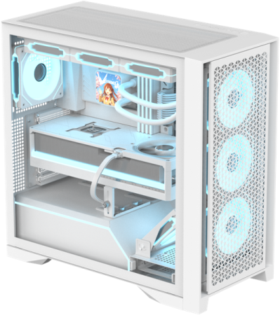 Фото Formula V Line Air Power G8 White, ATX, Dual Front Panels, TYPE-C*1, USB3.0*1