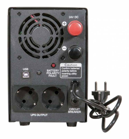 Фото Powercom Infinity, Line-Interactive, 1500VA/1050W, Tower, Schuko, USB, без встроенных батарей (383447)