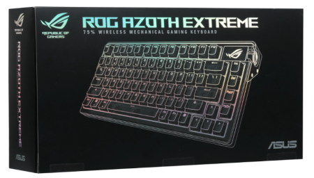 Фото ASUS M702 ROG AZOTH EXTREME, 2.4GHz RF, Bluetooth 5.1, 75%, PBT, RGB Lighting, Black