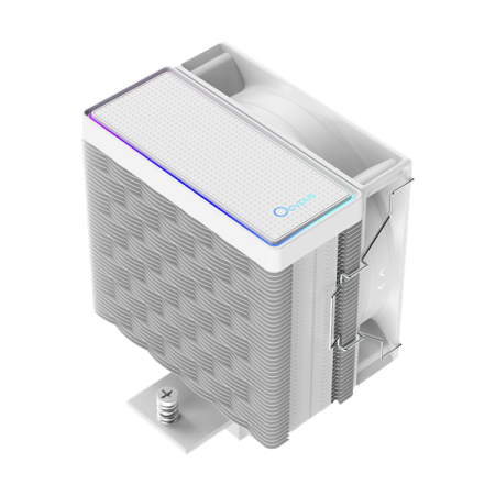 Фото Ocypus Gamma A40 WH ARGB, 100mm ARGB FAN, Top ARGB Panel, 4 HEAT PIPES, 4-PIN PWM, 600-2400 RPM, 29DBA, HYDRO BEARING, LGA115X/1200/1700/18XX, AM4/AM5