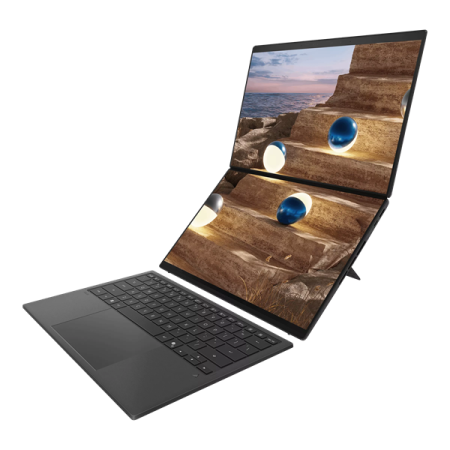 Фото ASUS Zenbook Duo UX8407AA-SN197X Intel Core Ultra X9 388H/LPDDR5X 32GB 2TB/Intel Arc Graphics /14" 3K (2880 x 1800) OLED 16:10 TOUCH,WiFi 7+BT 5.4/ WIN11 PRO/1.65 kg/Moher Gray/Stylus+Sleeve