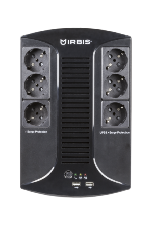 Фото IRBIS UPS Personal plus 800VA/480W, AVR, 6xSchuko outlets(6 w battery support), 1 years warranty
