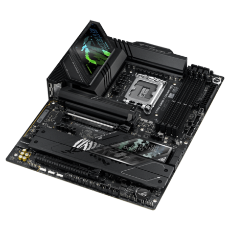 Фото ASUS ROG STRIX Z890-F GAMING WIFI, LGA1851, Z890, 4*DDR5, 4*SATA, 5*M.2, 8*USB 3.2, 2*Type-C, 2*PCIx16, 2*Thunderbolt™ 4, HDMI+DP, ATX; 90MB1I40-M0EAY0
