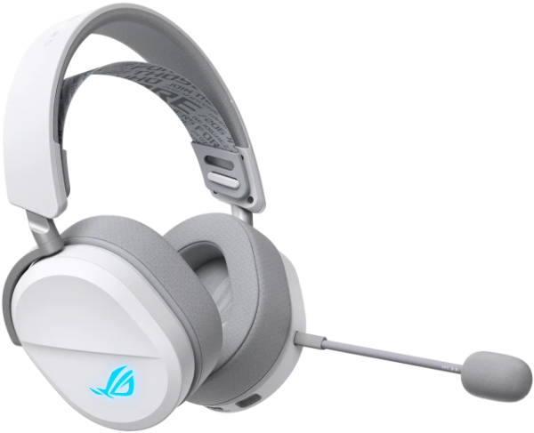 Фото ASUS ROG PELTA, USB-C, 2.4GHz, Bluetooth, 309g, 20Hz~20kHz, RGB Lighting, White