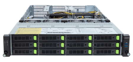 Фото Gigabyte Server Platform R283-SF0 / 2U / 2xIntel (Gen4/5) / 2xHS / 32xDIMM / 12xLFF NVMe/SAS/SATA / 4xGPUs DS / 1xOCP 3.0 / 1xFHHL / 2x2700W / Rails / 1Y (R283-SF0)