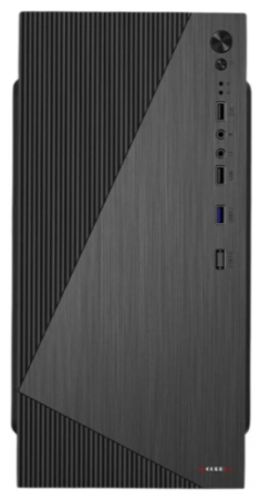 Фото Accord ACC-XA09 black w/o PSU mATX 1x80mm 1x120mm 2xUSB2.0 1xUSB3.0 audio bott PSU