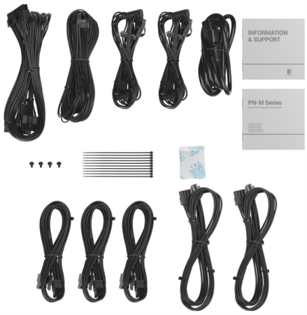 Фото Deepcool GAMERSTORM PN1200M (ATX 3.1, 1200W, Full Cable Management, PWM 135mm fan, Active PFC, 80+ GOLD, Active PFC + Full Bridge SRC LLC + DC/DC, Gen5 PCIe) RET (R-PNC00M-FC0B-WGEU)