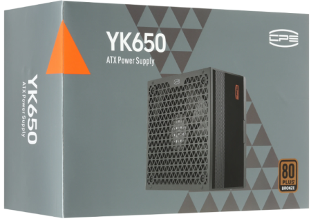 Фото PCCooler YK650, 650W, ATX3.1/PCIe5.1, APFC, 80+ Bronze, 13.5cm Fan, Non-Modular (P5-YK650-B1F)