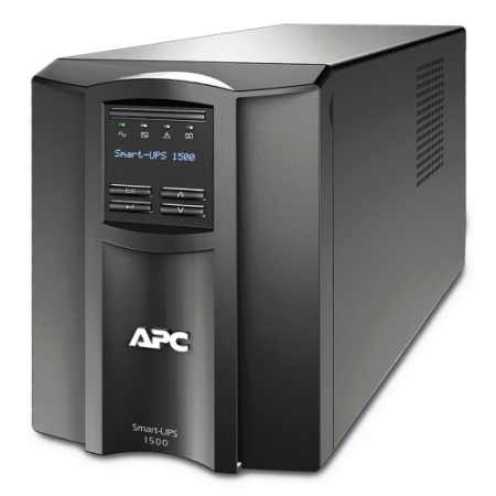 APC Smart-UPS 1500VA/1000W, Line-Interactive, LCD, Out: 220-240V 8xC13 (4-Switched), SmartSlot, USB, SmartConnect, Black, 1 year warranty (REP: SMT1500I)