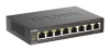 Фото D-Link Неуправляемый PoE-коммутатор, 8x1000Base-T (4x1000Base-T PoE), PoE-бюджет 80 Вт, корпус металл
