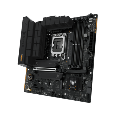 Фото ASUS TUF GAMING B760M-PLUS WIFI II, LGA1700, B760, 4*DDR5, 4*SATA, 3*M.2, 3*USB 3.2, 4*USB 2.0, Type-C, 1*PCIx16, 1*PCIx4, 1*PCIx1, DP+HDMI, mATX; 90MB1HE0-M0EAY0