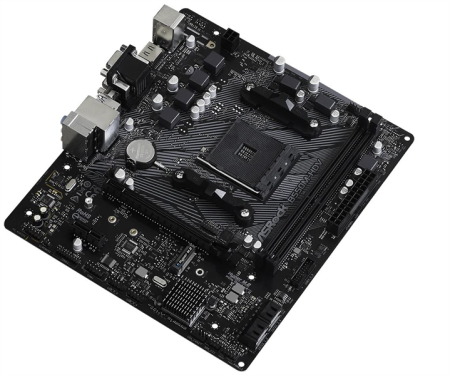 Фото ASROCK B550M-HDV, AM4, B550, 2*DDR4, 4*SATA, 1*M.2, 4*USB 3.2, 2*USB 2.0, 3*PCIx16, 1*PCIx1, D-Sub+HDMI+DVI, mATX