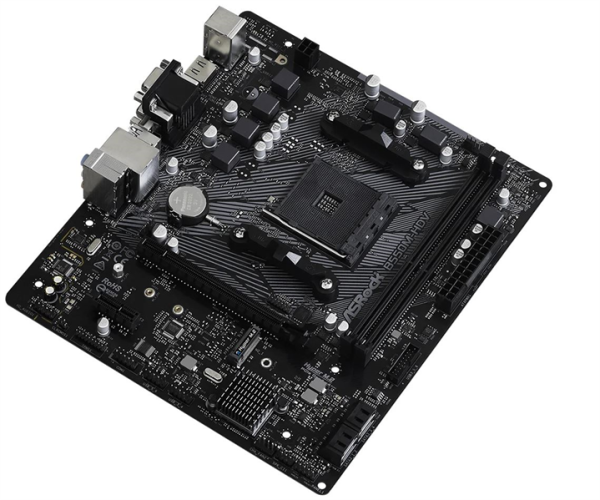 Фото ASROCK B550M-HDV, AM4, B550, 2*DDR4, 4*SATA, 1*M.2, 4*USB 3.2, 2*USB 2.0, 3*PCIx16, 1*PCIx1, D-Sub+HDMI+DVI, mATX